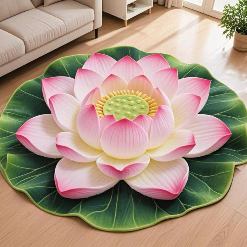 Camping Outdoor Or Indoor - Tapete redondo estilo chinês VIKAMA, arte