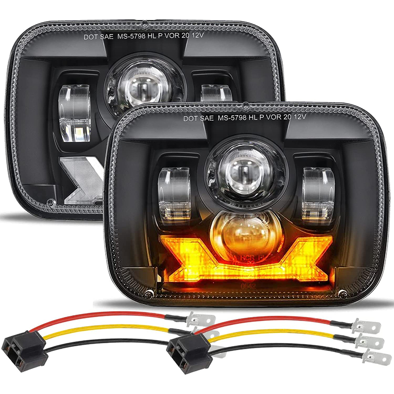 Outdoor Camping Jeep - Faróis LED 5x7 7x6 9600LM 180W