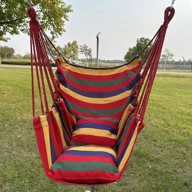 Camping Outdoor Or Indoor - Cadeira de Rede Colorida e Listrada,