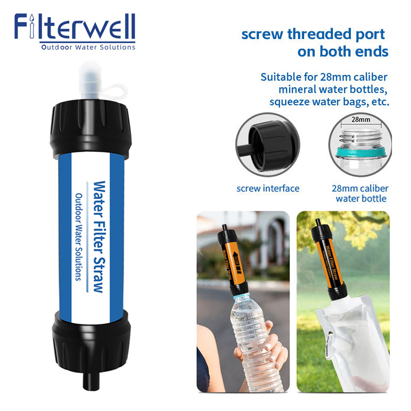 Outdoor Camping Water Filter - Filterwell filtro de acampamento palha água