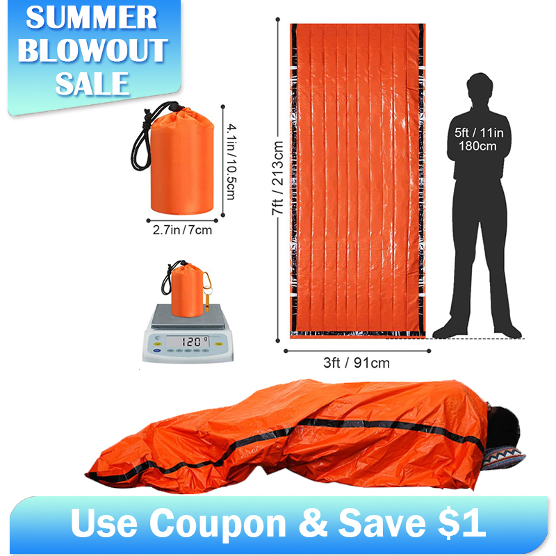 Bivvy Bag Emergency - Saco de dormir mylar de emergência