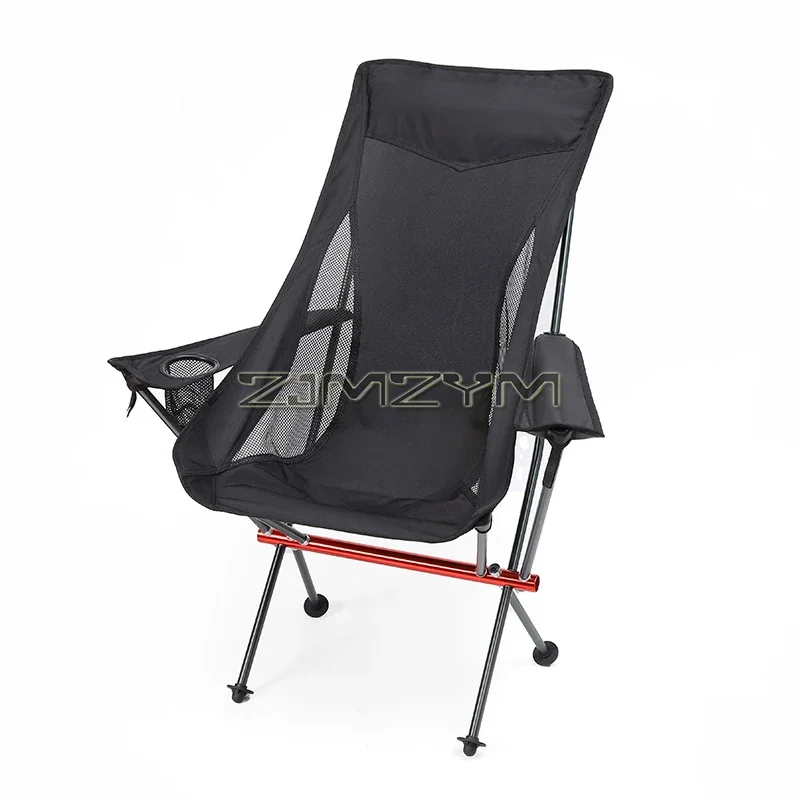 Outdoor Camping High Chair - Portátil High Back Camping Chair, Cadeira