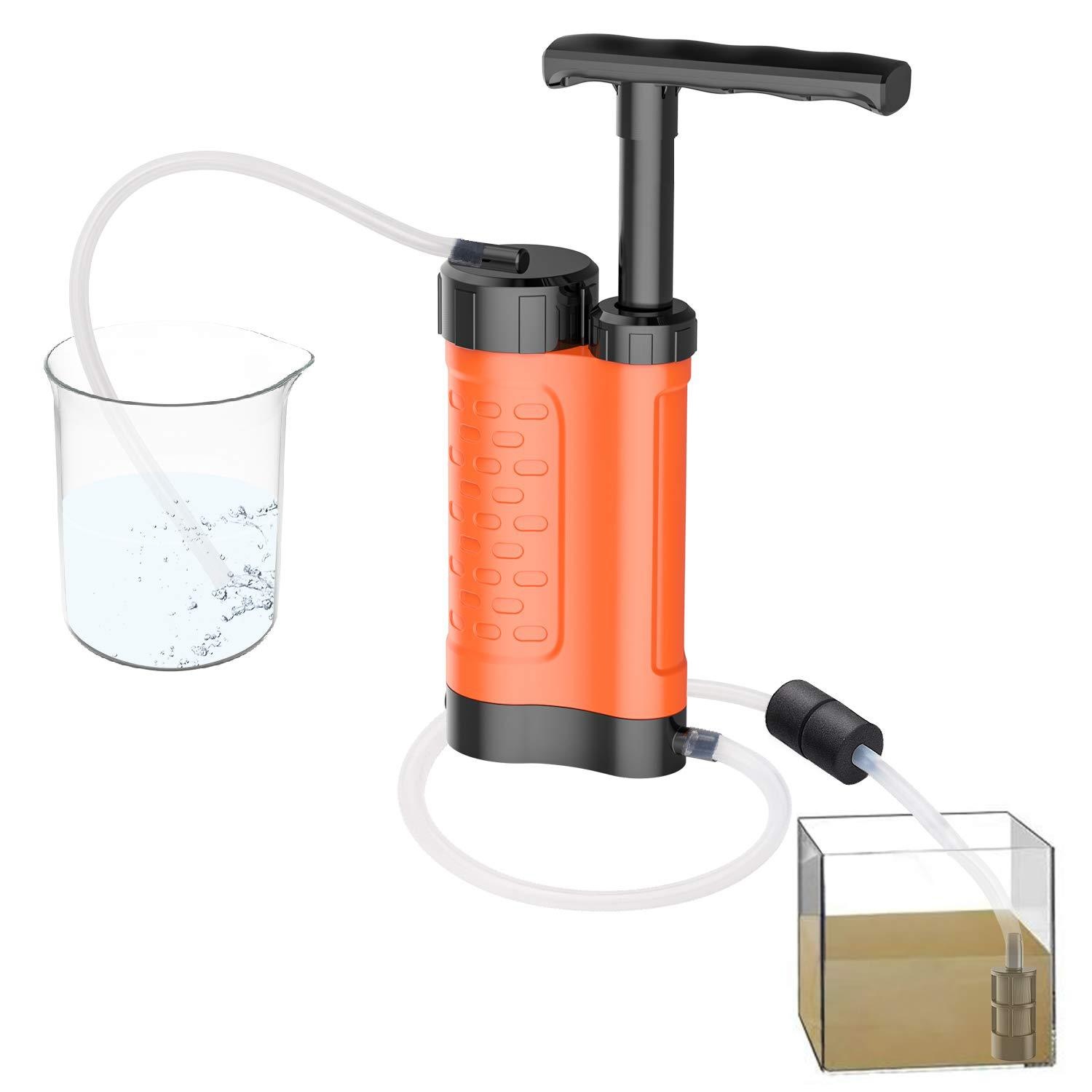 Outdoor Camping Water Filter - Bomba de filtro de água portátil,