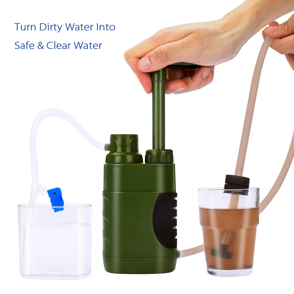Outdoor Camping Water Filter - Filtro de Água Portátil para Beber