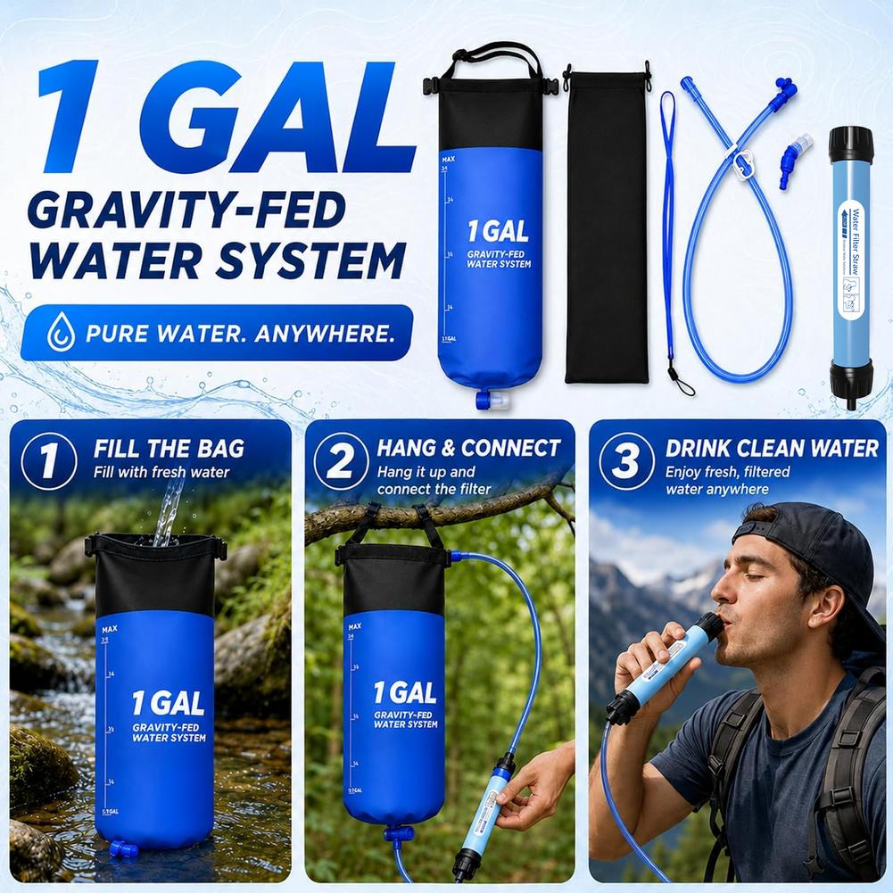 Bivvy Bag Emergency - Kit de Filtro de Água por