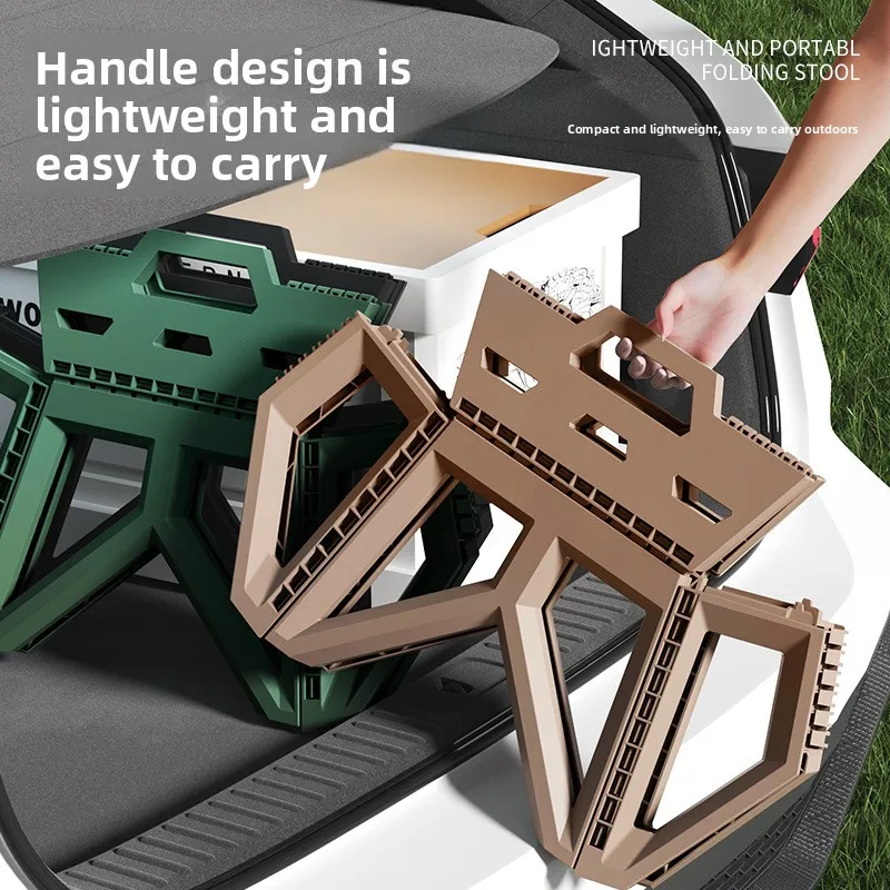 Outdoor Camping High Chair - Banco dobrável portátil, resistente e de