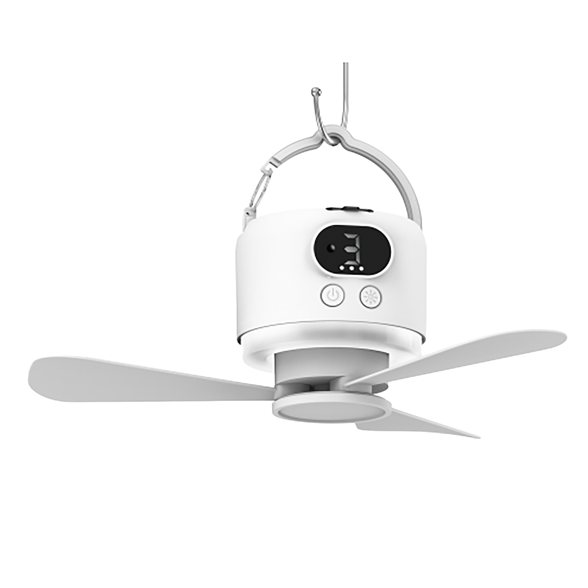 Outdoor Camping Fans - Ventilador de Teto Portátil Recarregável de
