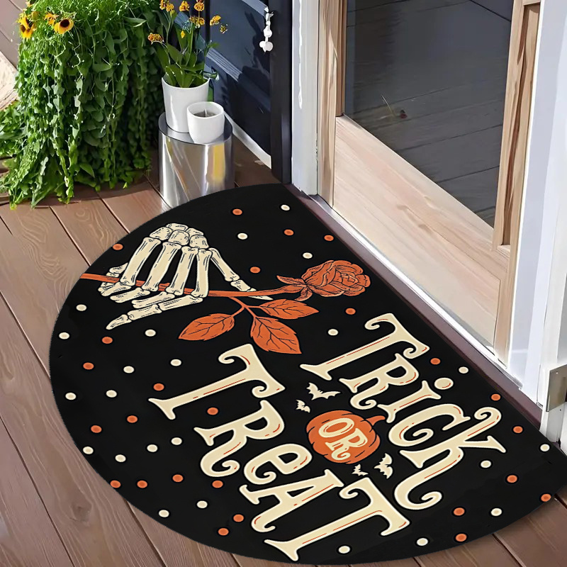Camping Outdoor Or Indoor - Tapete de Boas-Vindas de Halloween Trick