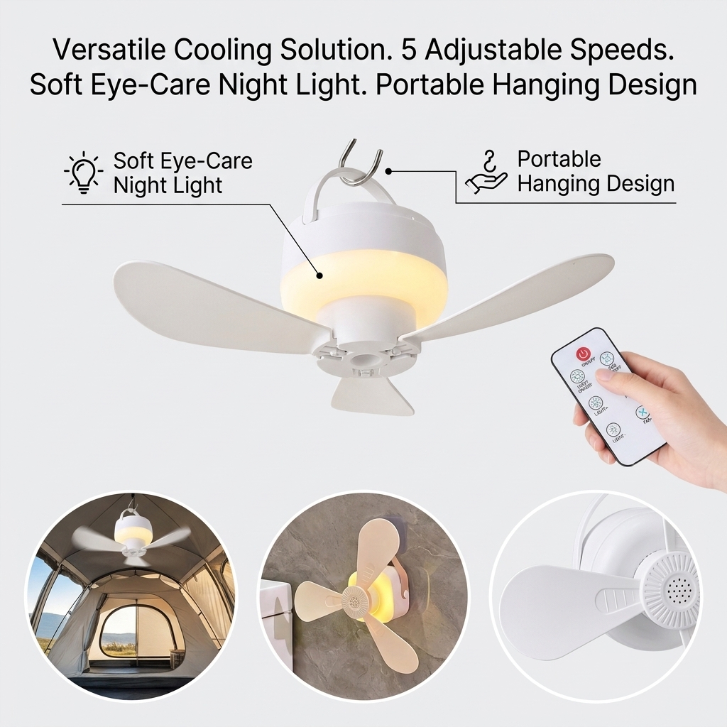 Ventilador de Teto Pequeno Por - Outdoor Camping Fans avaliação e preço