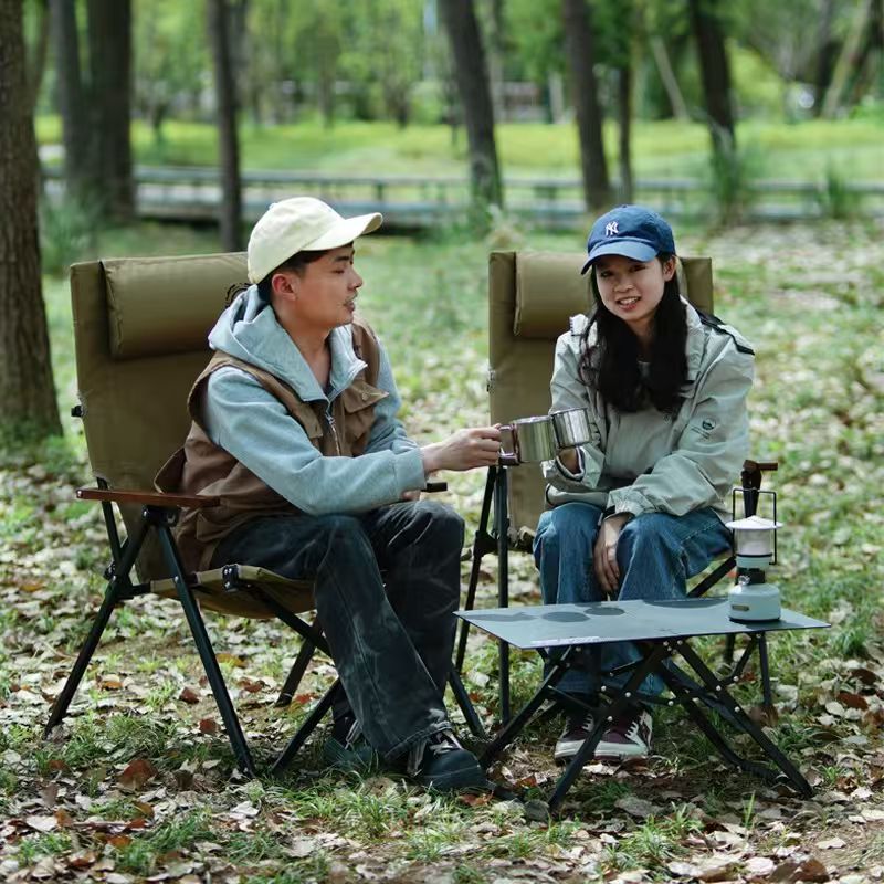 Cadeira de Praia Dobrável com  - Outdoor Camping High Chair avaliação e preço