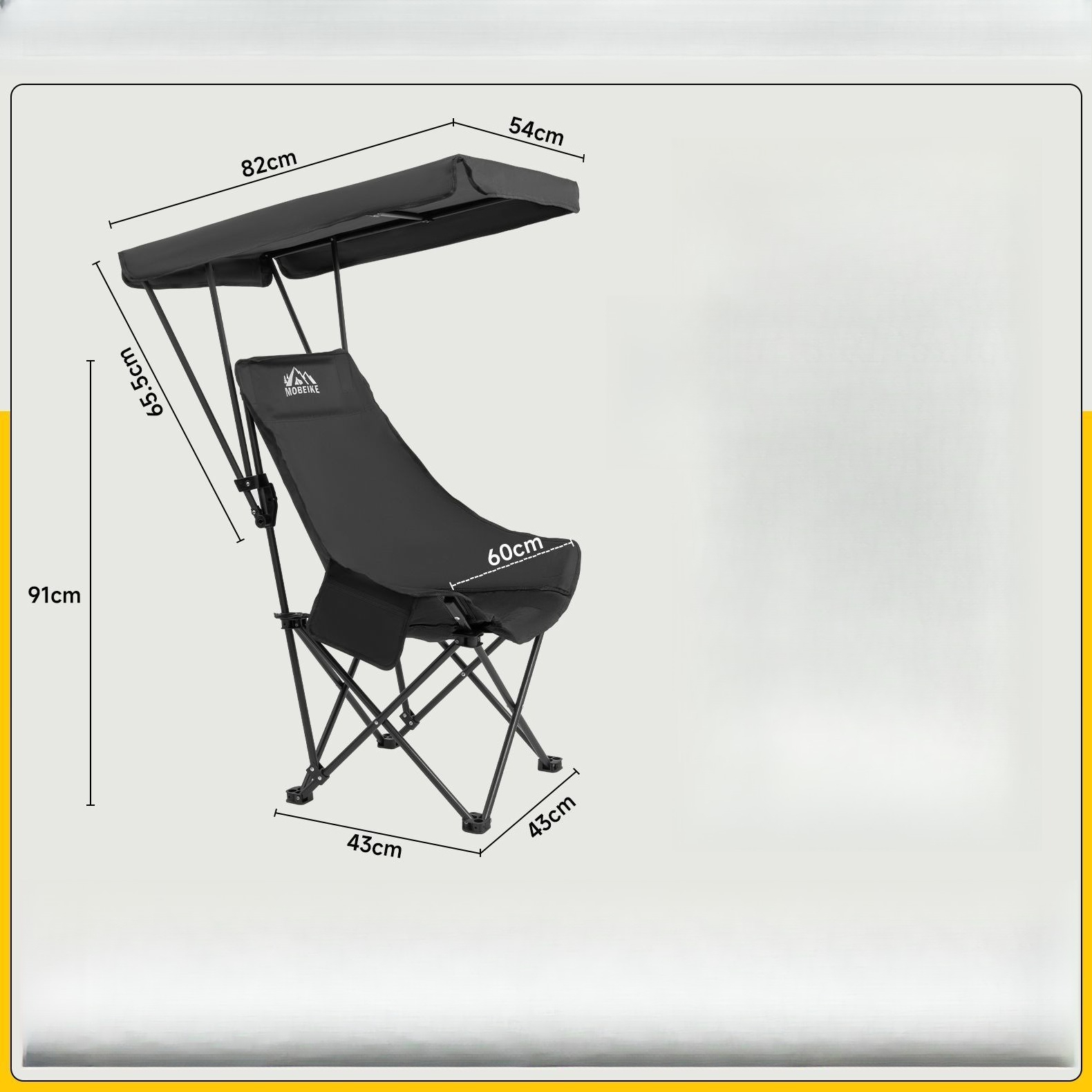 Cadeira de praia dobrável com  - Outdoor Camping High Chair avaliação e preço