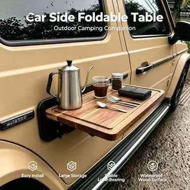 Mesa Dobrável de Madeira para  - Outdoor Camping Folding Table avaliação e preço
