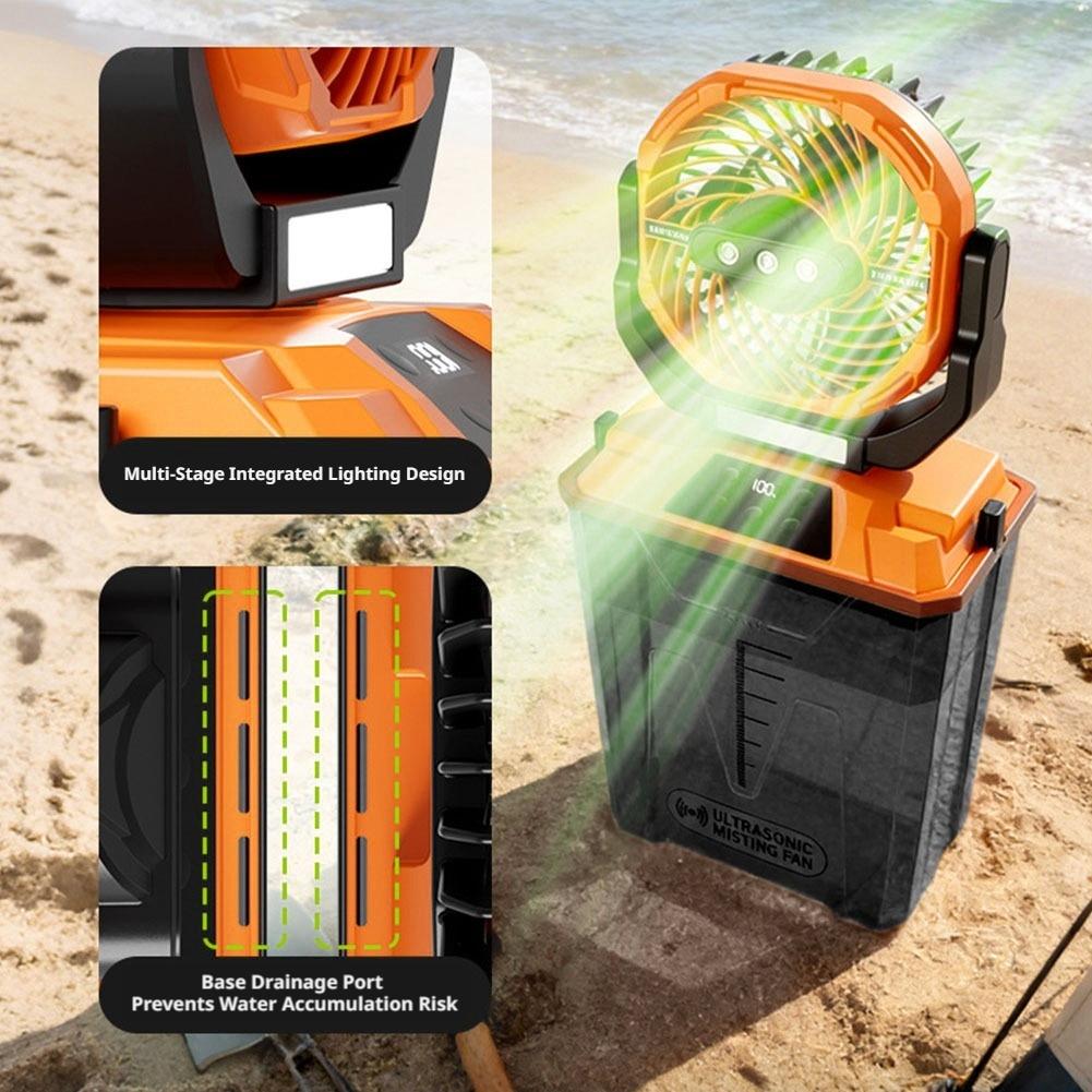 Novo Ventilador Portátil de Re - Outdoor Camping Fans avaliação e preço