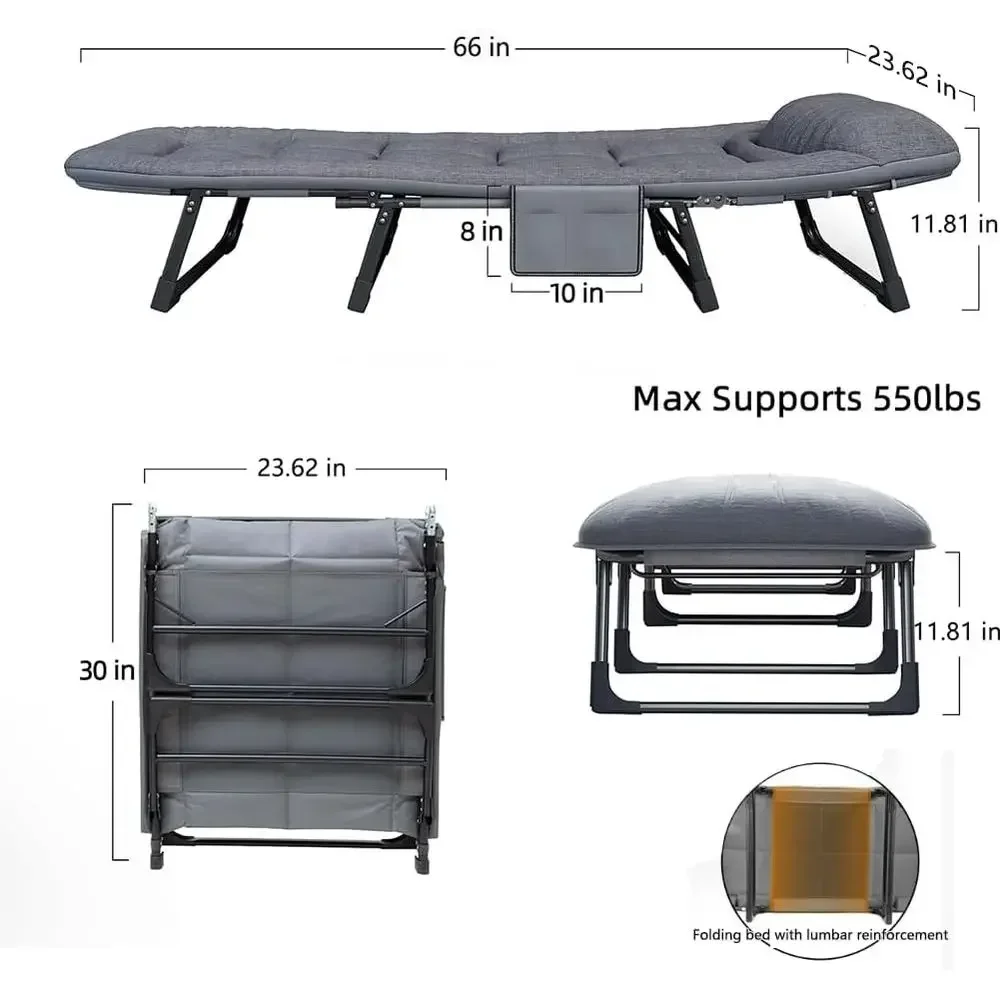 Cama portátil com 6 posições a - Camping Outdoor Or Indoor avaliação e preço