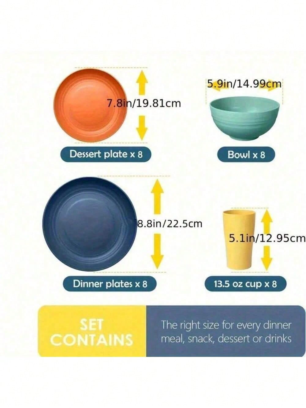Conjunto de 16 Peças de Louça  - Kitchen Outdoor Camping avaliação e preço