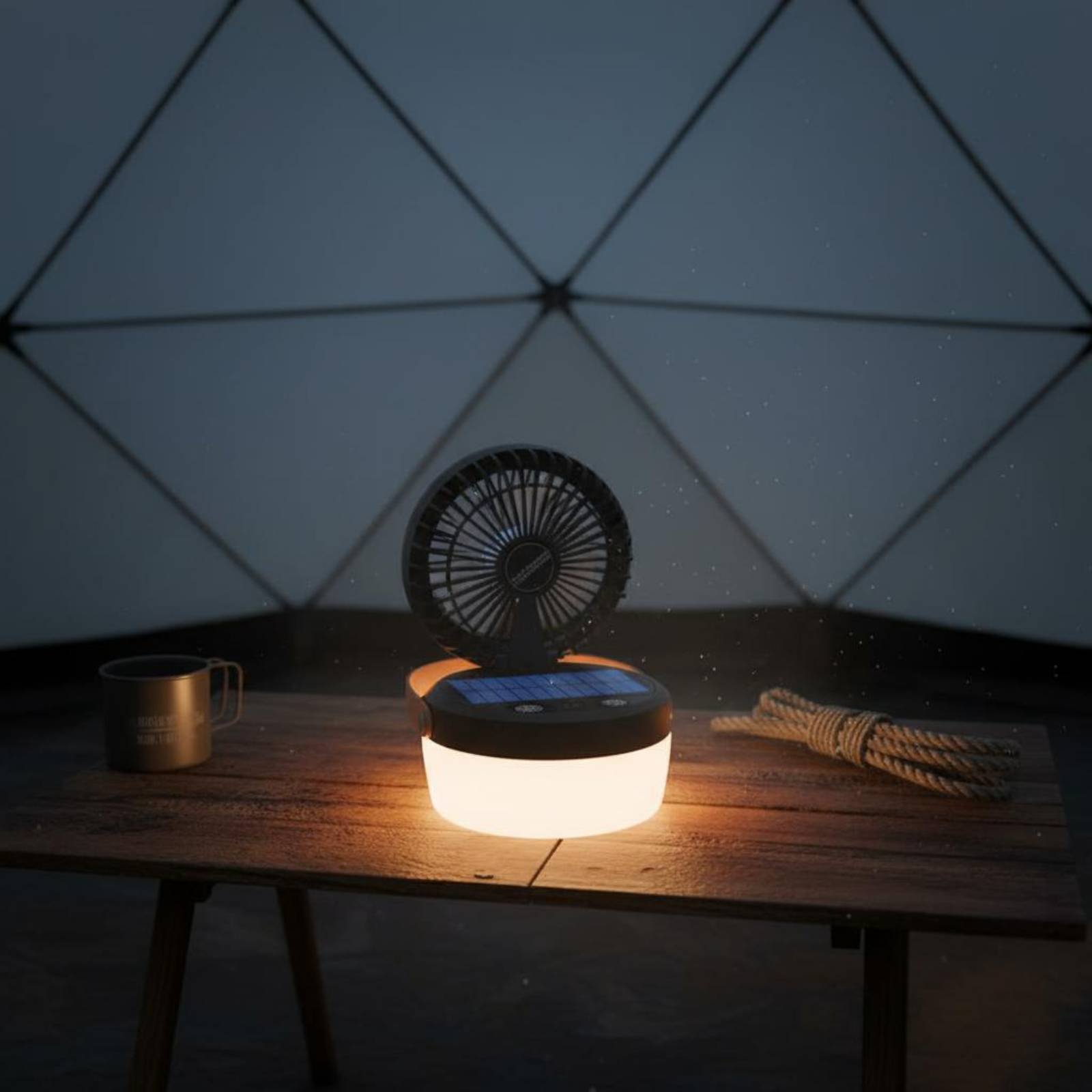 Lanterna de Camping Solar com  - Outdoor Camping Fans avaliação e preço