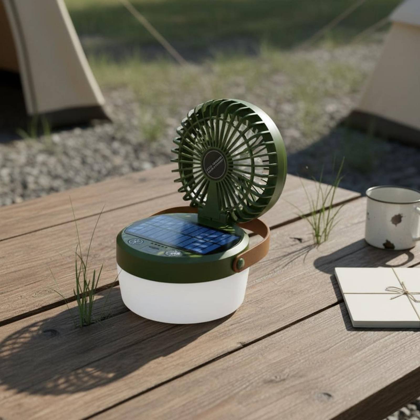 Lanterna de Camping Solar com  - Outdoor Camping Fans avaliação e preço
