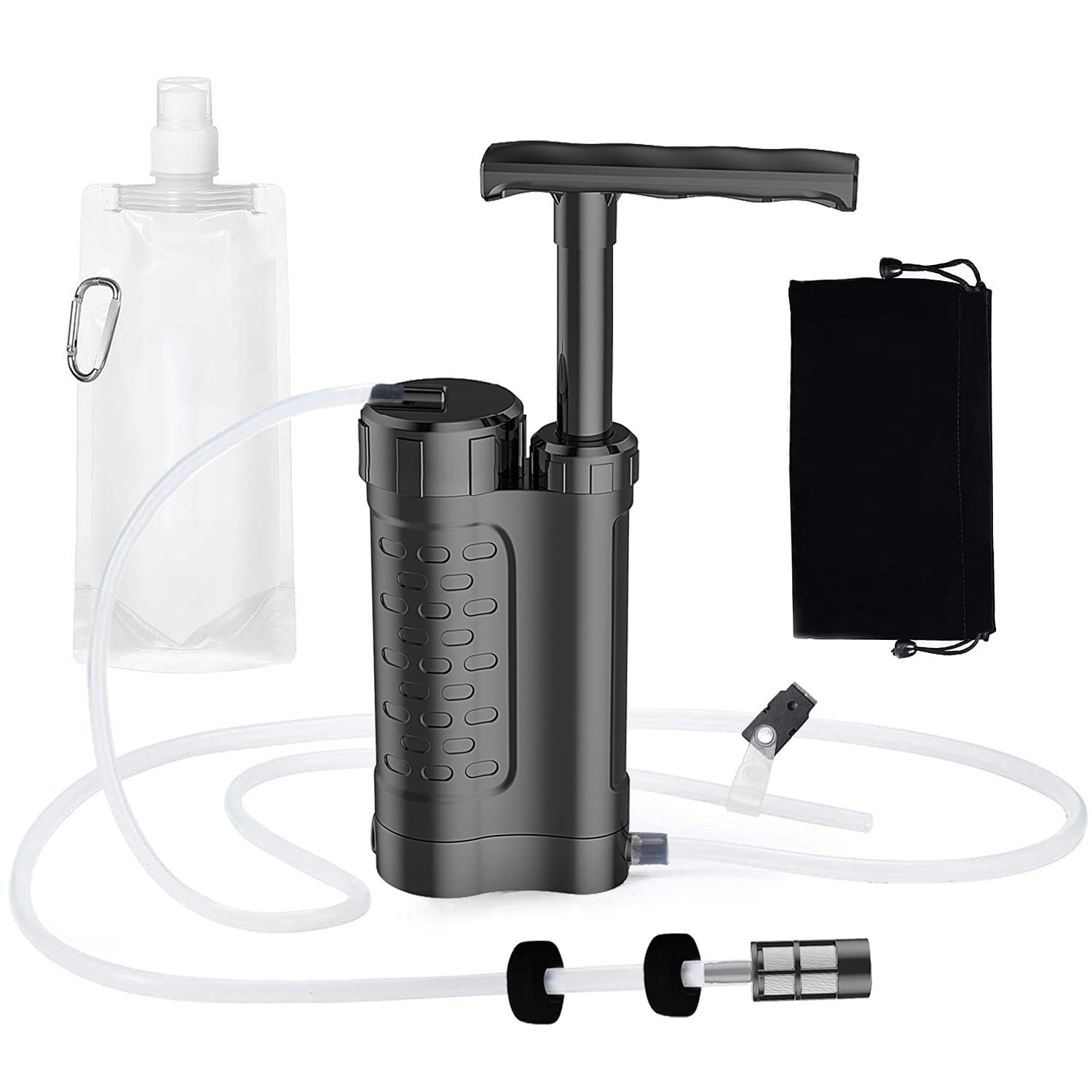 Bomba de filtro de água portát - Outdoor Camping Water Filter avaliação e preço