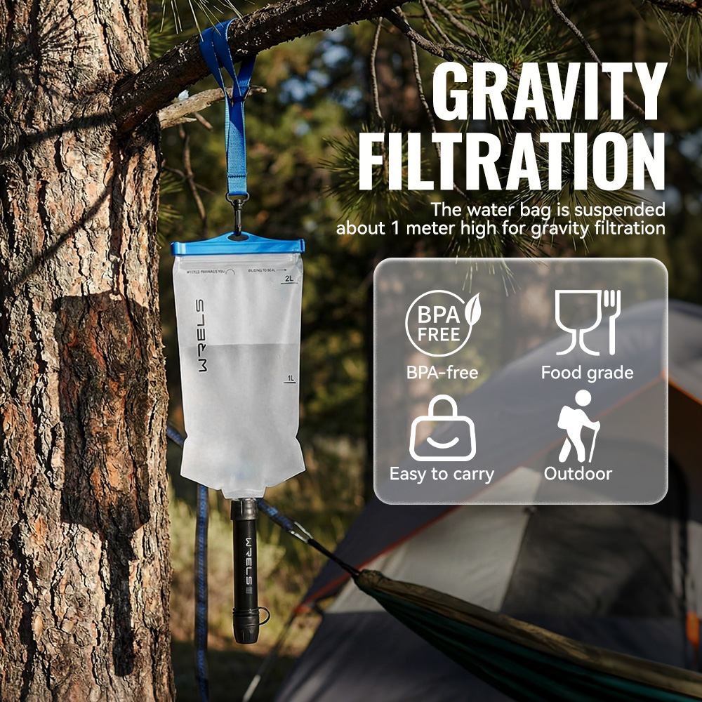 Purificador de Água Portátil W - Outdoor Camping Water Filter avaliação e preço