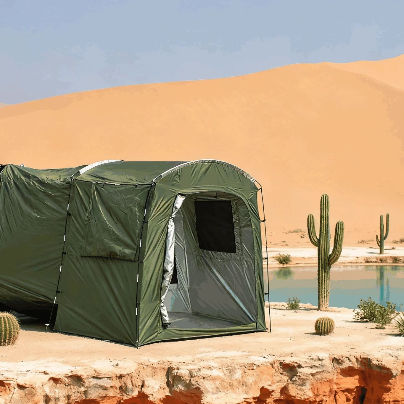 Barraca de extensão do tronco  - Outdoor Camping Van Tent avaliação e preço