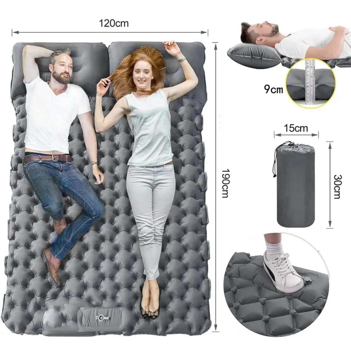 Colchão Inflável Individual e  - Camp Pillow Compressible avaliação e preço