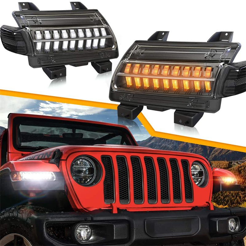 Luzes de seta led drl com luze - Outdoor Camping Jeep avaliação e preço
