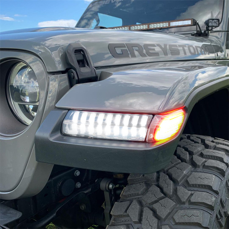 Luzes de seta led drl com luze - Outdoor Camping Jeep avaliação e preço