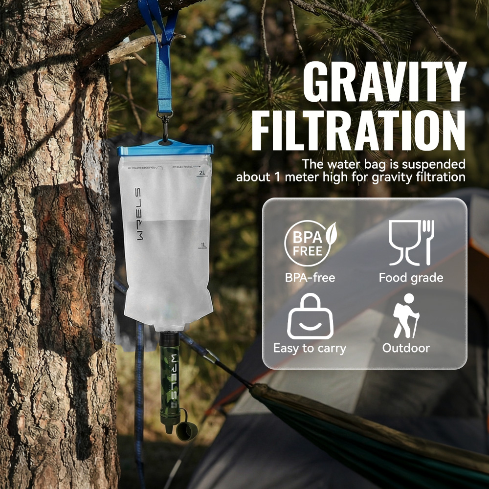 Conjunto de filtro de água por - Outdoor Camping Water Filter avaliação e preço