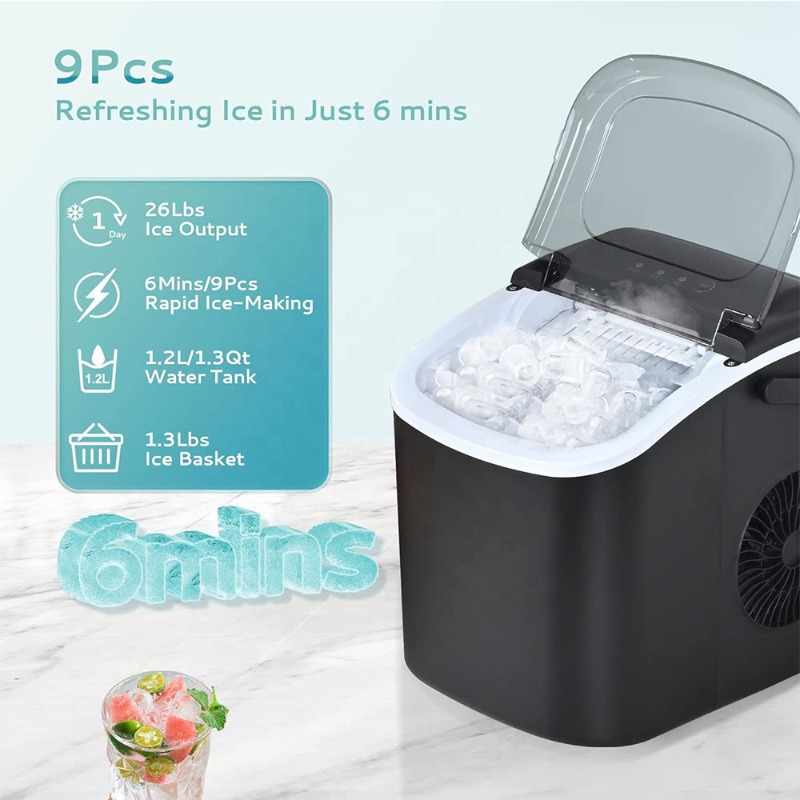 Máquina de Gelo Portátil de Ba - Kitchen Outdoor Camping avaliação e preço
